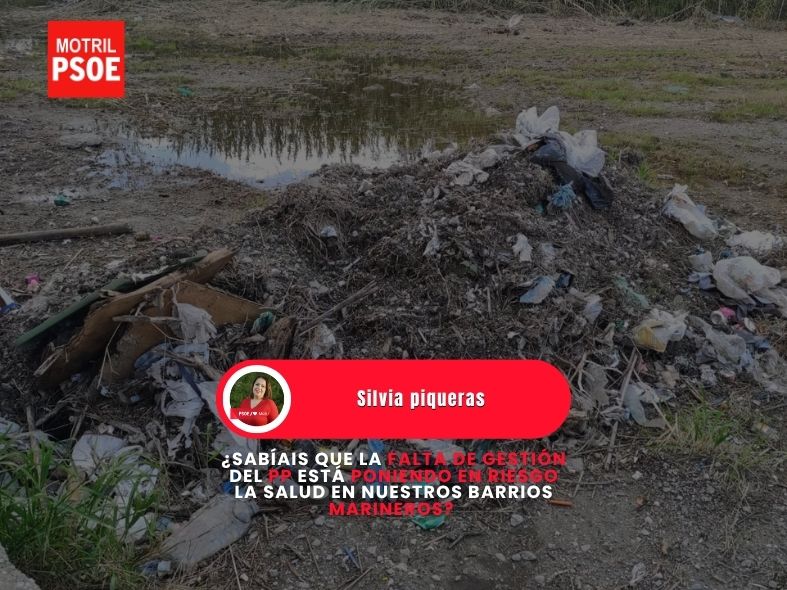 El PSOE de Motril denuncia el riesgo para la salud en Varadero y Santa Adela por las plagas de mosquitos y el abandono municipal