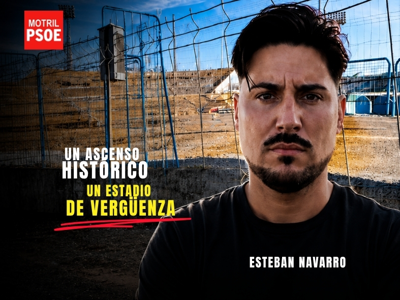 El PSOE de Motril denuncia el «lamentable estado» del estadio municipal ante las puertas de un ascenso histórico